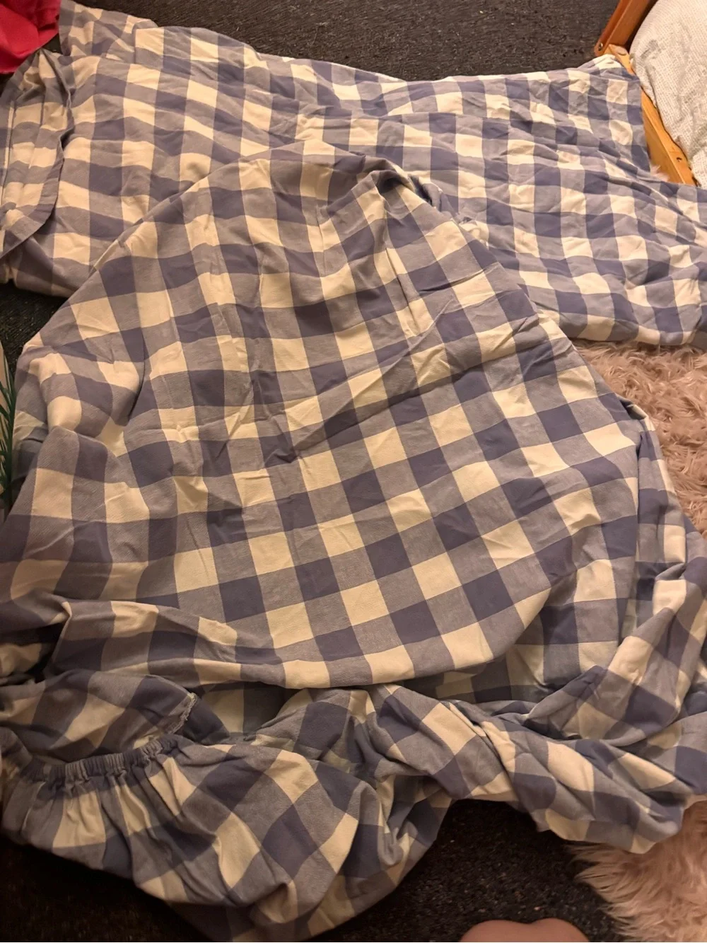L.L. Bean Ultrasoft Comfort Flannel queen sheets 3 pc lilac purple combo one fit